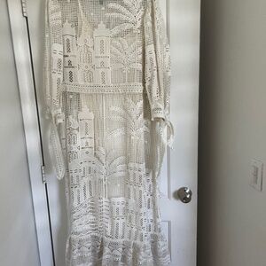 Farm Rio Morada Boa Guipure Dress